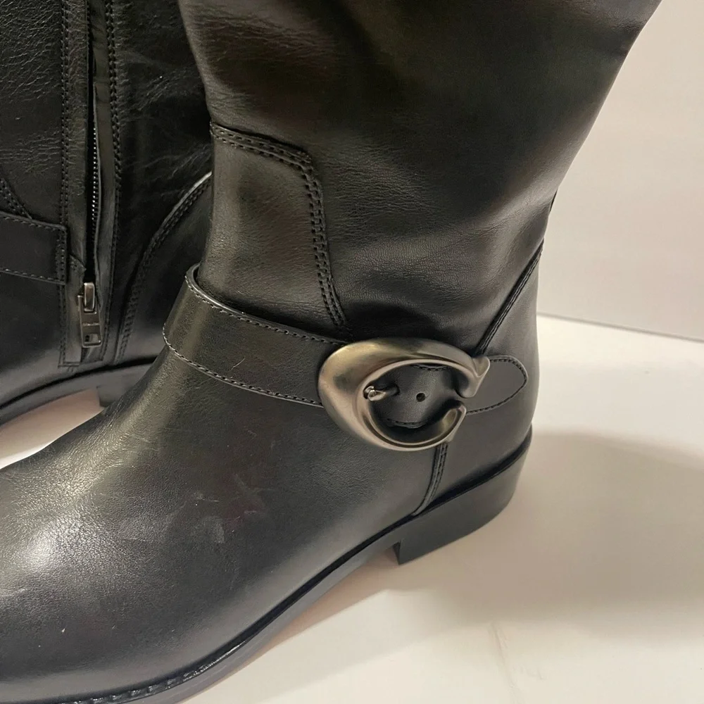 Coach Black Over the Knee Boots
